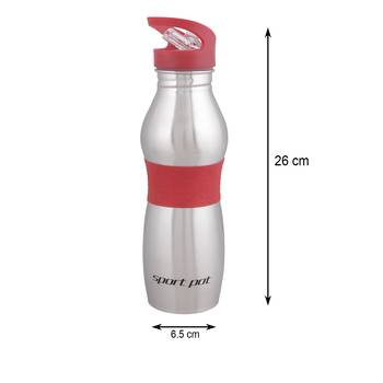 NFI essentials Steel Sports Bottle 600ml for Student School College Office Gym Travel Leisure 3