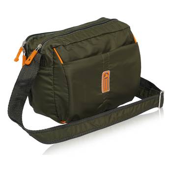 NFI essentials Men's Sling Bag Stylish Cross Body Travel Office Business Messenger Bag for Men Women (Green) 1