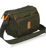 NFI essentials Men's Sling Bag Stylish Cross Body Travel Office Business Messenger Bag for Men Women (Green)