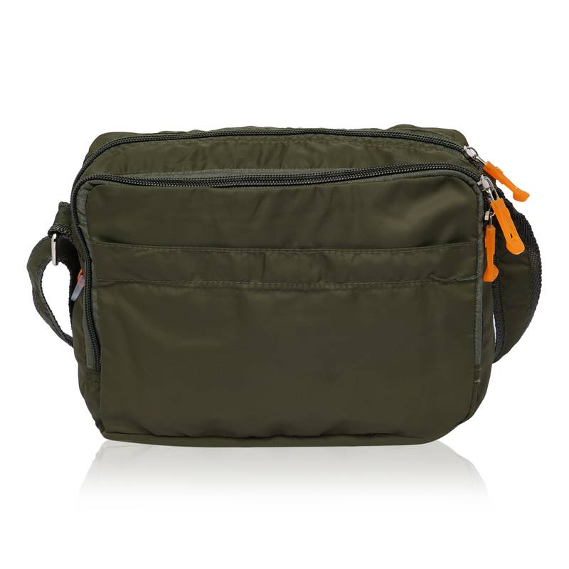 NFI essentials Men's Sling Bag Stylish Cross Body Travel Office Business Messenger Bag for Men Women (Green)