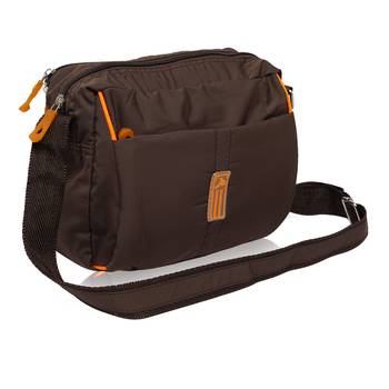 NFI essentials Men's Sling Bag Stylish Cross Body Travel Office Business Messenger Bag for Men Women (Brown) 1