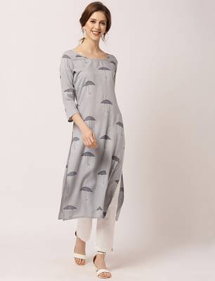 Blue printed cotton ethnic-kurtis 5