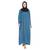 Sky-blue plain kashibo abaya