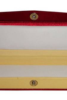 Atorakushon   Satin Maroon Jewellery Necklace Chain box Travelling  Storage Box Wedding Organised for Women pack of 1