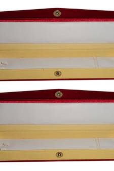 Atorakushon   Satin Maroon Jewellery Necklace Chain box Travelling  Storage Box Wedding Organised for Women pack of 2