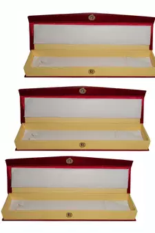 Atorakushon   Satin Maroon Jewellery Necklace Chain box Travelling  Storage Box Wedding Organised for Women pack of 3