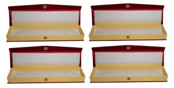 Atorakushon   Satin Maroon Jewellery Necklace Chain box Travelling  Storage Box Wedding Organised for Women pack of 4 1