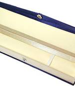 Atorakushon   Satin blue Jewellery Necklace Chain box Travelling  Storage Box Wedding Organised for Women pack of 1