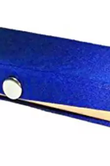 Atorakushon   Satin blue Jewellery Necklace Chain box Travelling  Storage Box Wedding Organised for Women pack of 2