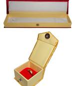 Atorakushon   Satin Maroon&gold Combo Jewellery Necklace Ring Chain Storage Box Travelling Organizer for Women pack of 2