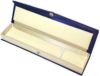 Atorakushon   Satin Blue &gold Combo Jewellery Necklace Ring Chain Storage Box Travelling Organizer for Women pack of 2 2