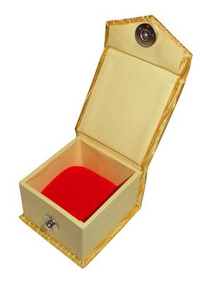 Atorakushon   Satin Blue &gold Combo Jewellery Necklace Ring Chain Storage Box Travelling Organizer for Women pack of 2 3