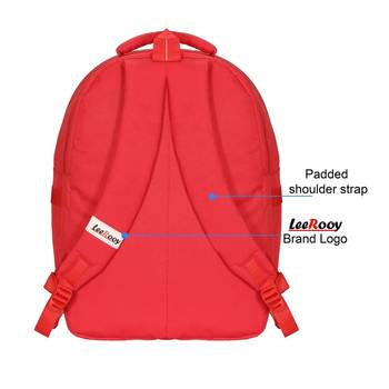 LeeRooy Red 2 Big Part Tourister Laptop Backpack 4