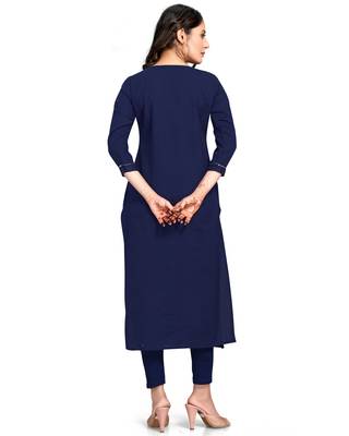 Blue printed cotton ethnic-kurtis 2