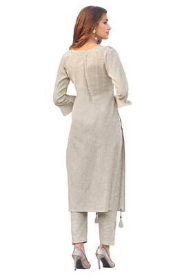 Grey printed cotton ethnic-kurtis 2