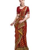 Maroon brasso brasso saree with blouse