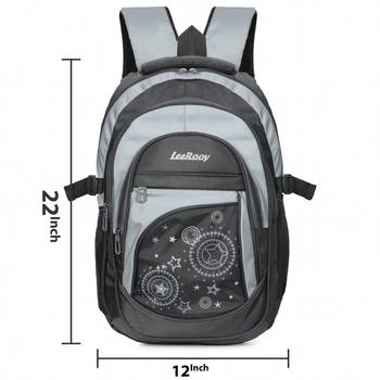 LeeRooy Gray Star Print Laptop Bag 5