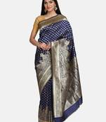 Blue Pure Silk saree