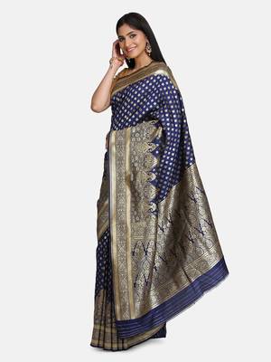 Blue Pure Silk saree 2