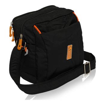 NFI essentials Men's Sling Bag Stylish Cross Body Travel Office Business Messenger Bag for Men Women (Black) 1