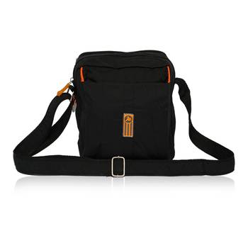 NFI essentials Men's Sling Bag Stylish Cross Body Travel Office Business Messenger Bag for Men Women (Black) 2