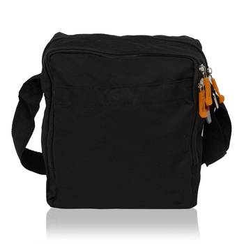 NFI essentials Men's Sling Bag Stylish Cross Body Travel Office Business Messenger Bag for Men Women (Black) 3