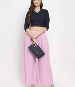 Ro Sky Fashion   Women Rayon Plain Palazo
