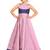 Kids Lavender Cotton Silk Gown Dress For Girls 