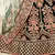 Delightful Dark Green Zari, Sequins and Thread Embroidered velvet fabric lehenga choli for wedding