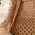 Brown Golden Sequins Embroidered Silk Fabric Lehenga choli for wedding