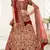 Mesmerizing Dark Red Zari, Sequins and Thread Embroidered Velvet Fabric Lehenga choli for Wedding