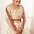 Marvelous Off-white Zari, Sequins and Thread Embroidered art Silk fabric designer lehenga choli for wedding