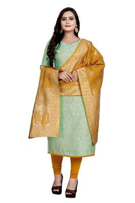 green art_silk dress-materials 2
