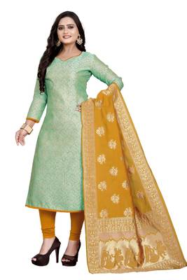 green art_silk dress-materials 5