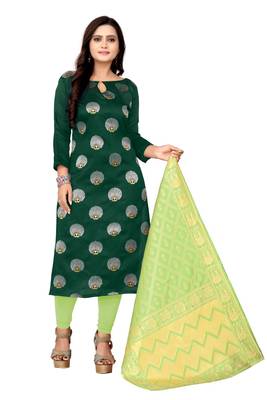 green art_silk dress-materials 2