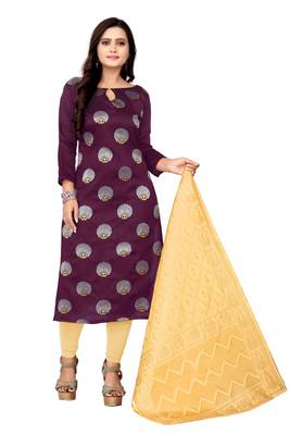 purple art_silk dress-materials 2