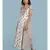 Off White Floral Print Maxi Dress