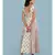 Off White Floral Print Maxi Dress