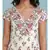 Off White Floral Print Maxi Dress