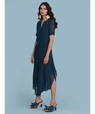 Navy Flared Jumpsuit 1