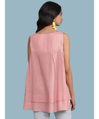 Pink Cotton Sleeveless Top 4
