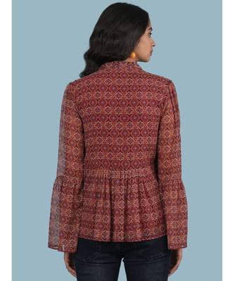 Maroon Printed Top 4