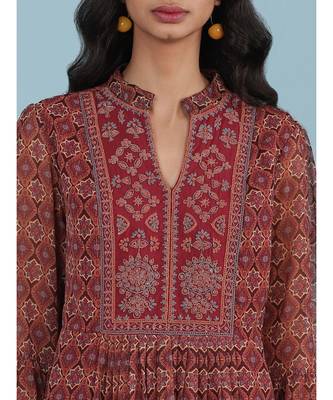 Maroon Printed Top 6