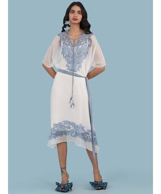 White Embroidered Kaftan 1