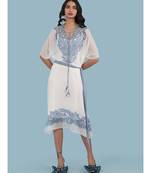 White Embroidered Kaftan