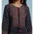 Navy Blue Floral Print Kurta With Pant And Dupatta