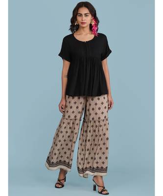 Grey Printed Sharara 5