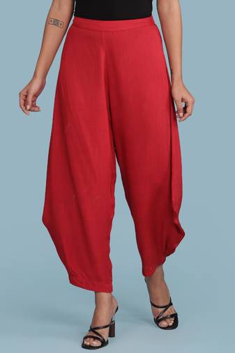 Red Dhoti Pants