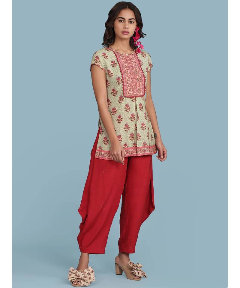 Red Dhoti Pants