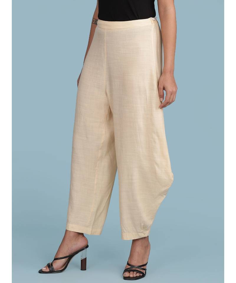 Beige Dhoti Pants